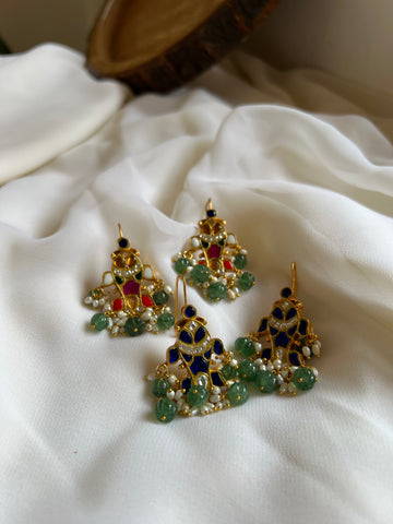 PRE BOOK Madhubani hook earrings