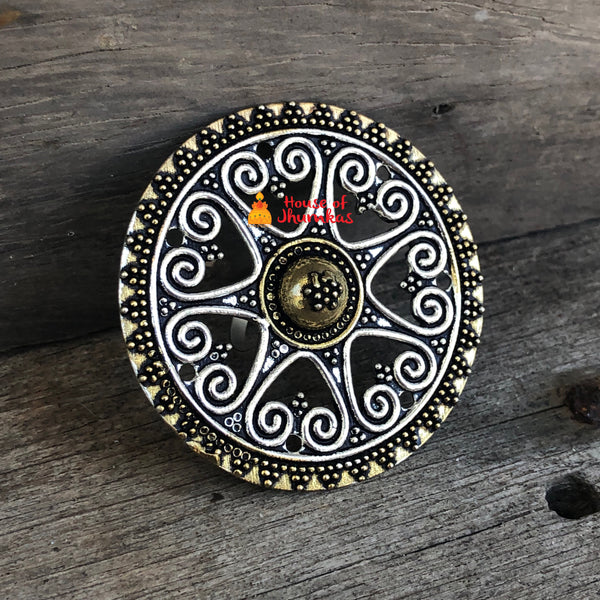 Jumbo dual chakra ring