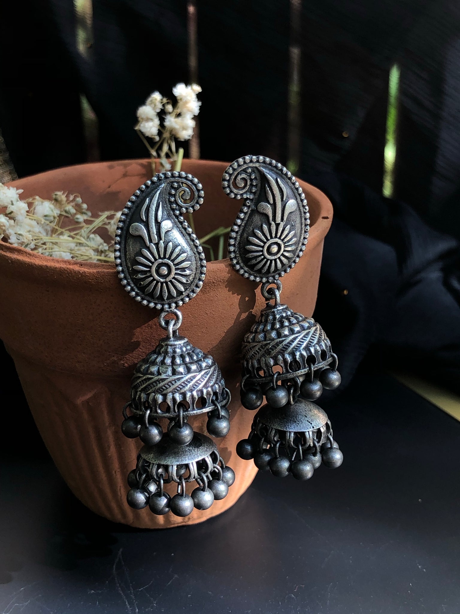 Paisley double Jhumkas