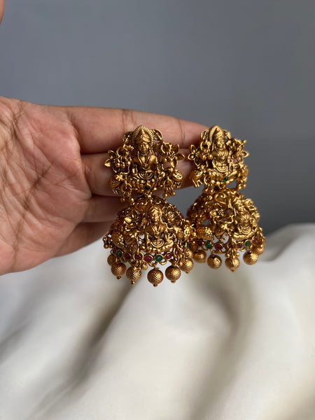 Lakshmy intricate design Jhumkas