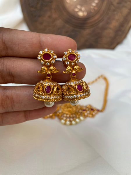 Budget Lakshmi choker with Jhumkas
