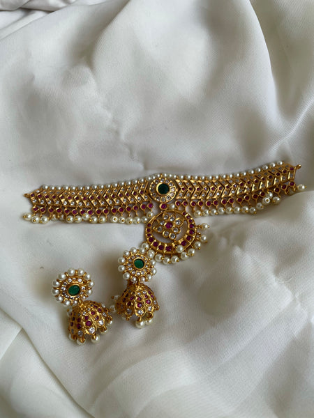 Vintage kemp attigai with Jhumkas