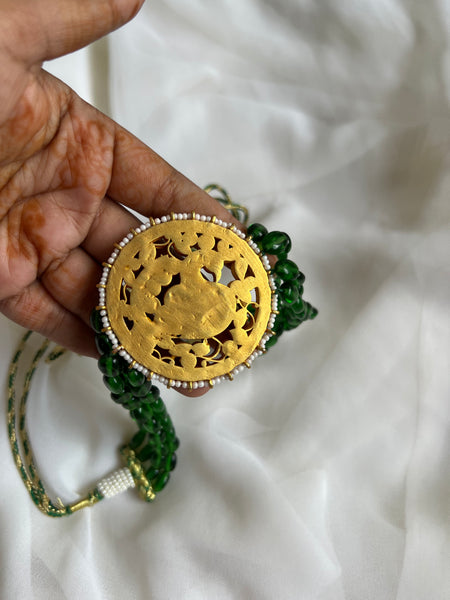 Pre book/Jumbo Annam Kundan pendant choker