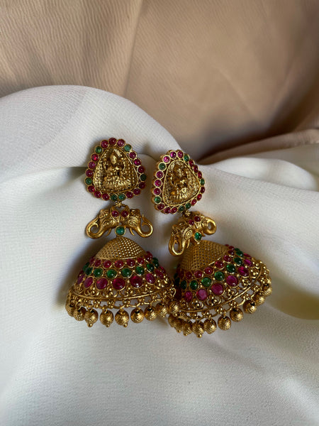 Gajalakshmi kemp jhumkas