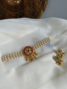 Kemp chakra choker with studs