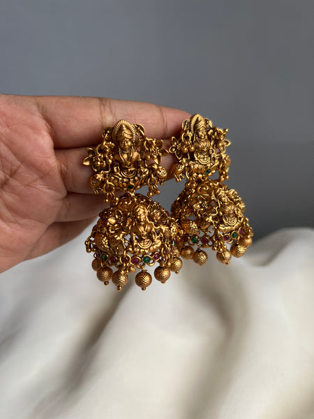 Lakshmy intricate design Jhumkas