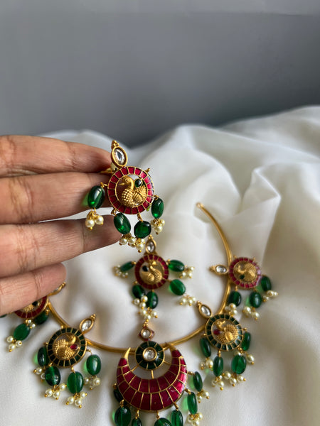 Kundan look alike choker with studs