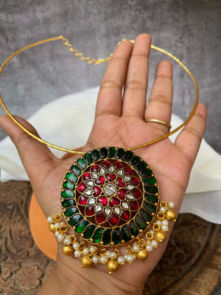 Kundan Jumbo pendant Hasli