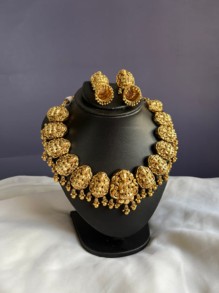 Nagas Lakshmi necklace with Jhumkas