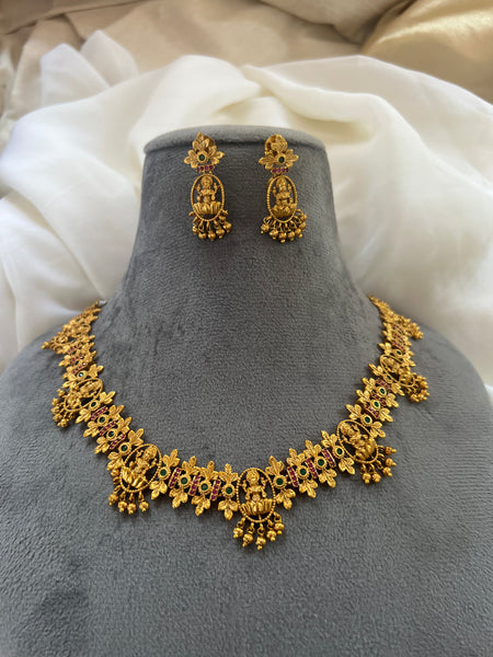 Kemp Lakshmi  designer necklace with studs