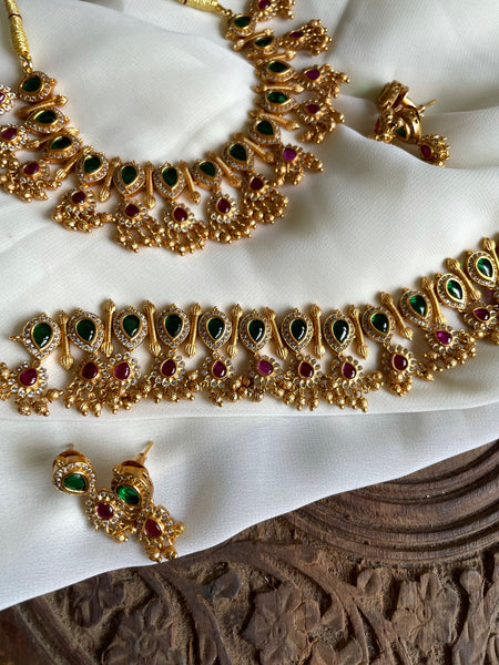 Kemp tear drop choker with studs