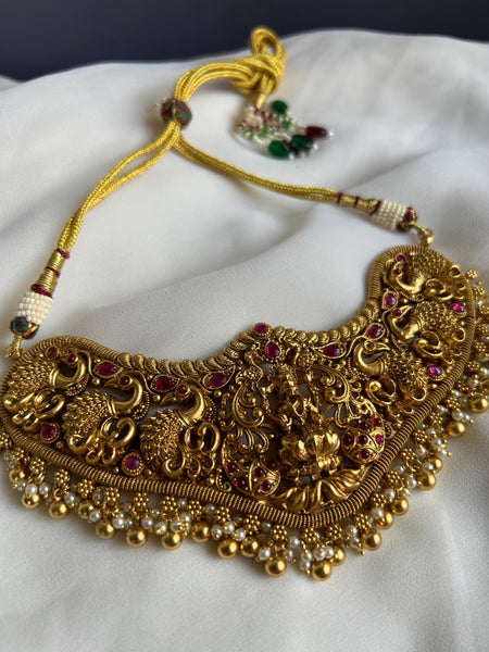 Kemp Lakshmi stiff choker with studs