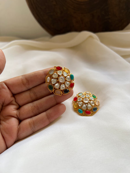 Navaratna jumbo studs