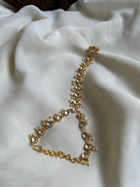 Kundan like haath phool