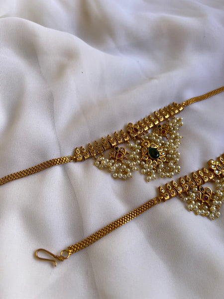 Bridal guttapusalu bajubaand cum choker ( sold as 1 piece/not pair )
