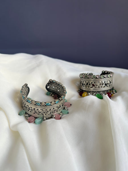 Colourful kada with bead work