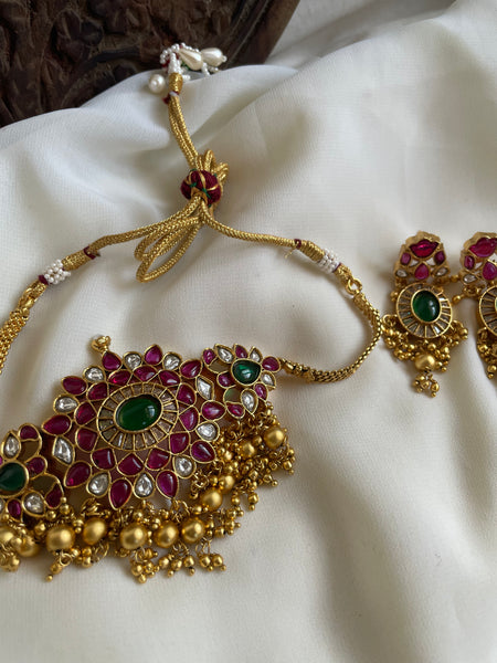 Kemp Jadau like choker with earrings