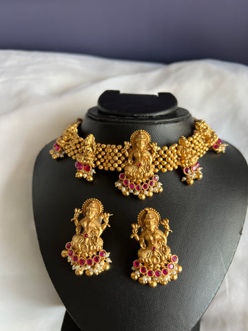 Lakshmi kemp Thushi style choker with studs