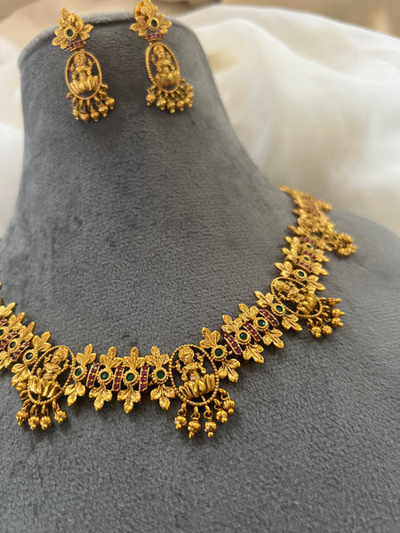 Kemp Lakshmi  designer necklace with studs