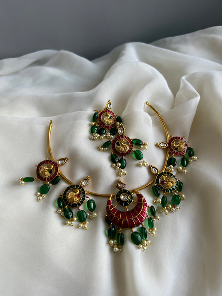 Kundan look alike choker with studs