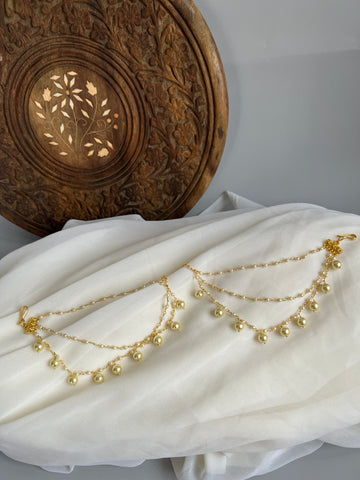 Pearl  earring chain