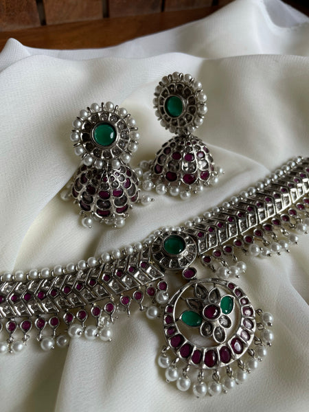 Vintage kemp attigai with Jhumkas