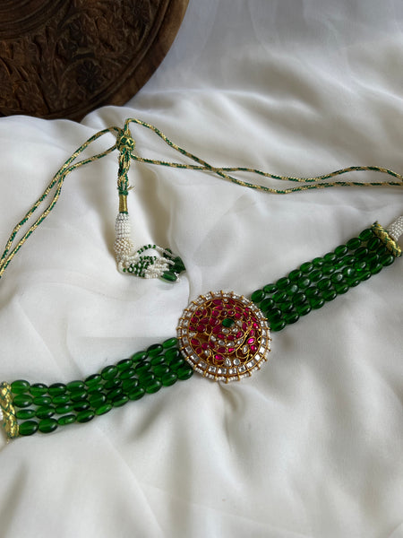 Pre book/Jumbo Annam Kundan pendant choker