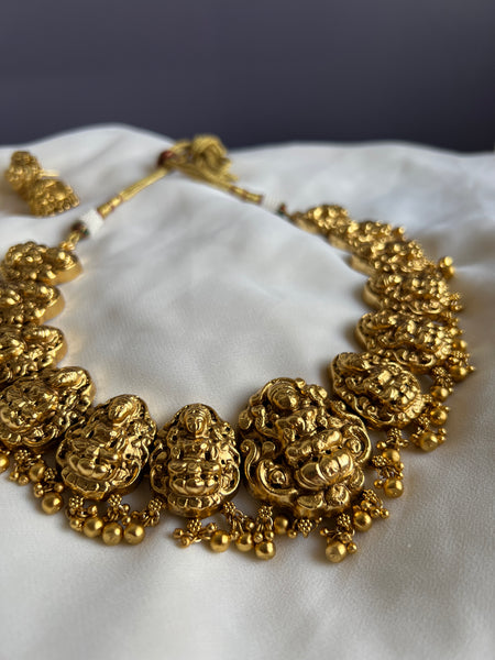 Nagas Lakshmi necklace with Jhumkas