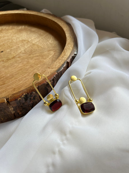 Rectangle stone studs