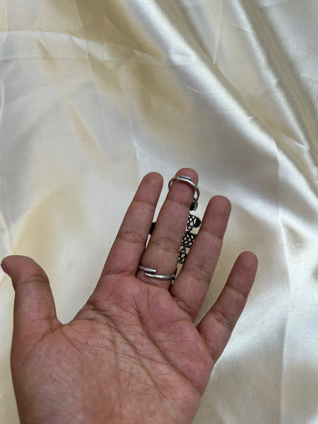 Antique tribal double ring