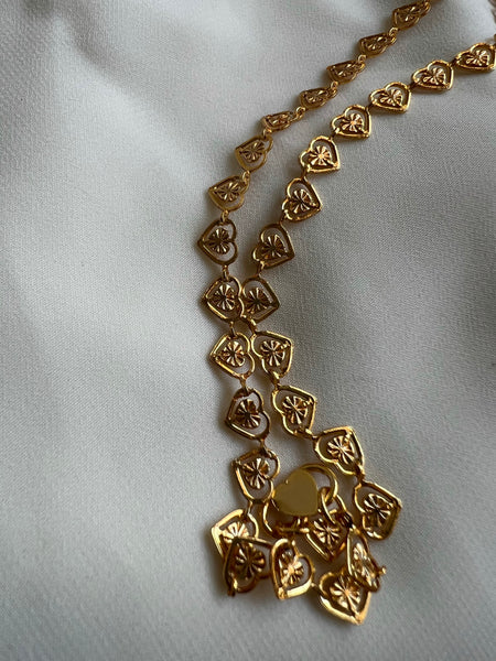 Kerala style heart shaped anklets 10.5 inches