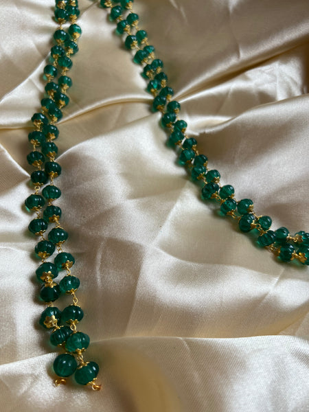 Plain pumpkin bead Maala for pendants