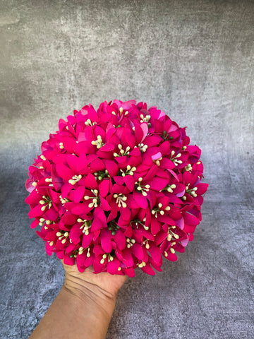 Bridal flower full hair  bun