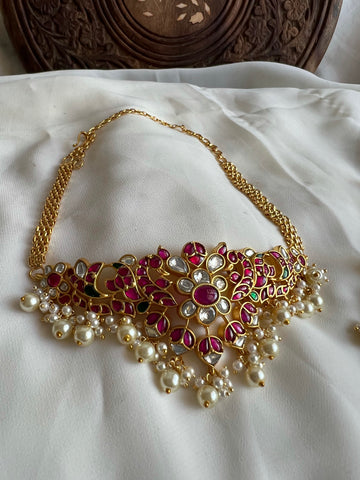 Annam Kundan choker with Chaandbalis