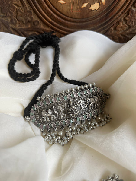 Lakshmi pastel stone choker with studs
