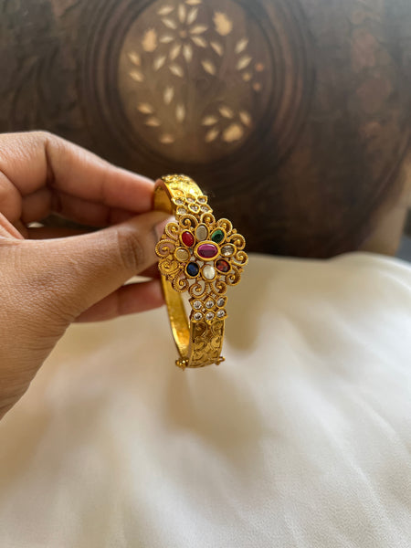 Premium Navaratna flower kada