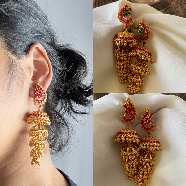 Vintage layered jhumkas - III