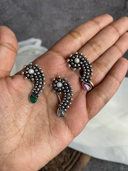 Oxidised Maharashtrian Nath- Design C