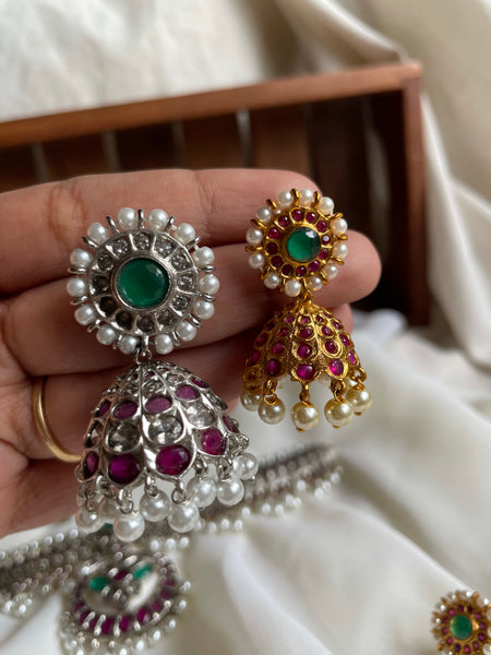 Vintage kemp attigai with Jhumkas