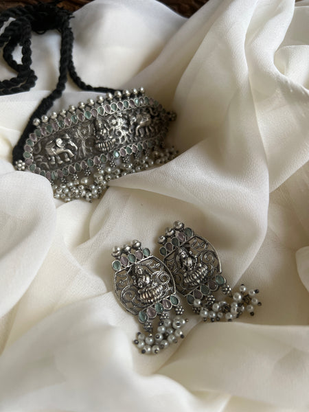 Lakshmi pastel stone choker with studs