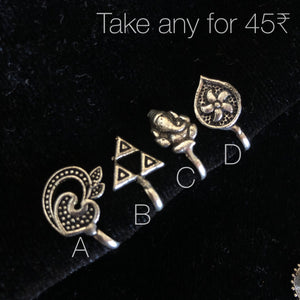 Jumbo silver clip on